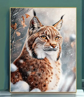 Preview: Diamond Painting Majestätischer Luchs